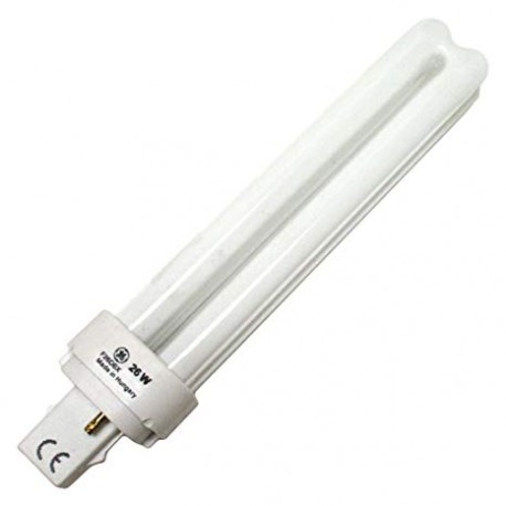 BOMBILLO COMPACTO BIAX DOBLE 26W 2 PIN LUZ FRESCA GE 97609