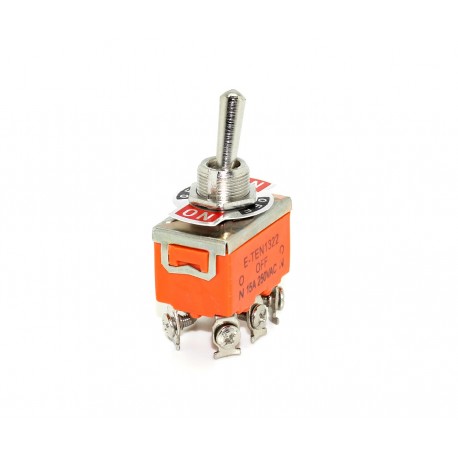 INTERRUPTOR DE PALANCA 6P ON-OFF-ON 15A 1322 DB IN0314