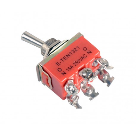 INTERRUPTOR DE PALANCA 6P ON-ON 15A 1321 DB IN0315