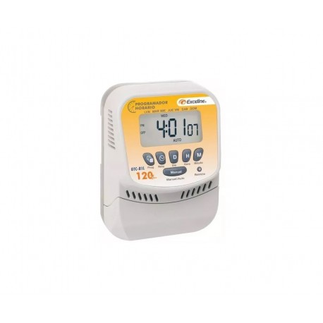 GTC-BIL120 RELOJ PROGRAMABLE DIARIO 10 ON Y 10 OFF EXCELINE 120V GTC-B1L120S
