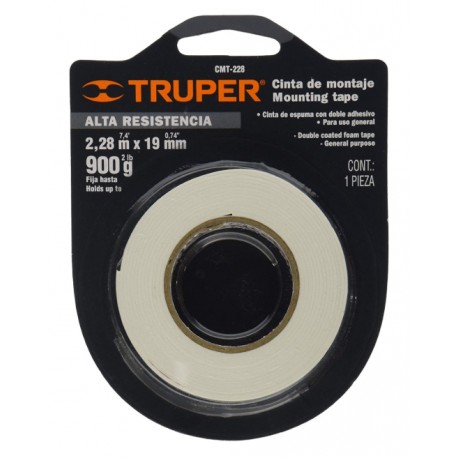 CINTA DOBLE FAX 2.28M TRUPER 12540