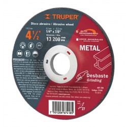 DISCO C/R C/ME 4.1/2X1/4 TRUPER 11548