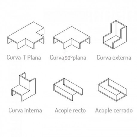 CURVA EXTERNA 40X16 MM BOL 5 UND ASSANO 3010-400404