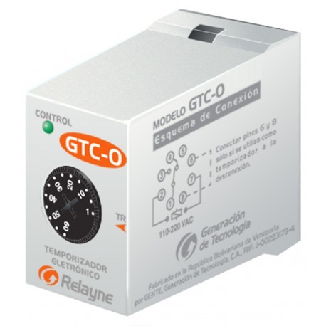 GTC-0-3H TEMPORIZADOR  8PINES GTC-03Hora EXCELINE