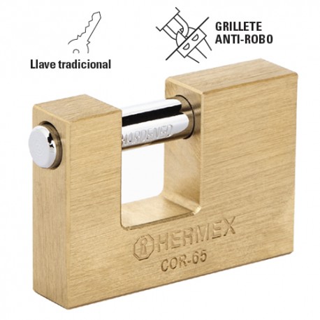 CANDADO ANTICIZALLA 63MM TRUPER 43356