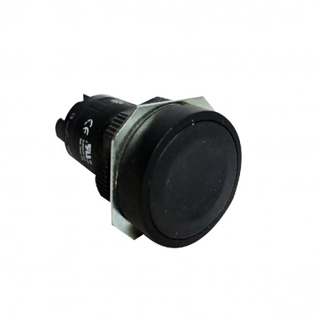 PULSADOR 22MM 2NO NEGRO GE 246958