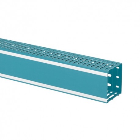 Canal Lina 25 azul banda blanca 80x80x2000mm LEGRAND 036217