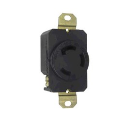 Toma seguro de media vuelta, embutir, 30A, 3P, 120-450V BTICINO L1130-R