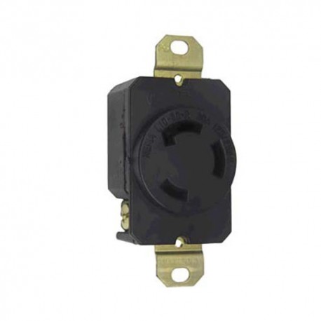 Toma seguro de media vuelta, embutir, 30A, 3P, 120-450V BTICINO L1130-R