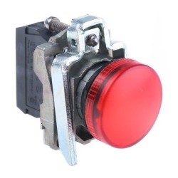 XB4BV64 PILOTO LUMINOSO 22MM METALICO ALIMENTACION DIRECTA 250V ROJO SCHNEIDER XB4BV64