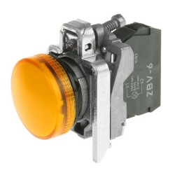 XB4BV65 PILOTO LUMINOSO 22MM METALICO ALIMENTACION DIRECTA 250V AMARILLO SCHNEIDER