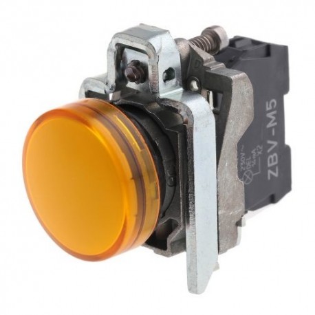 XB4BVM5 PILOTO LUMINOSO 22MM METALICO CON LED 230..240VAC AMARILLO SCHNEIDER XB4BVM5