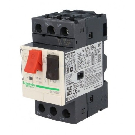 GV2ME22 GUARDAMOTOR MAGNETOTERMICO 20-25 A SCHNEIDER GV2ME22