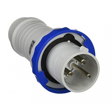 TOMA IND MACHO SUP 63A 220-250V 2P+T IP67 ANDELI CON10143