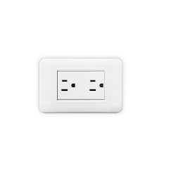 TOMA DOBLE 2P+T BLANCO DE LUJO IGOTO Z105/2-W