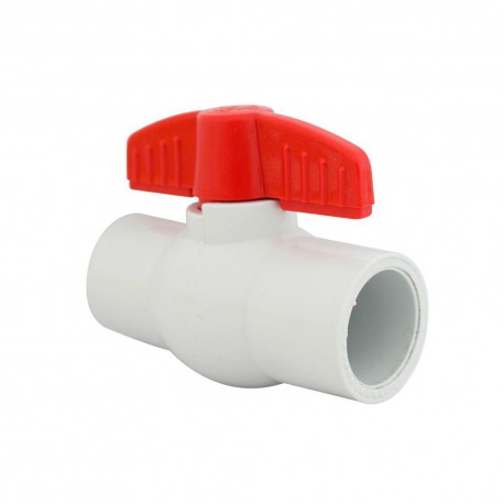 VALVULA DE BOLA 1/2 COMPACTA LISA PVC TUBRICA 1000000235