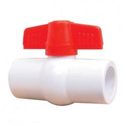 VALVULA DE BOLA 3/4 COMPACTA LISA PVC TUBRICA 1000000236
