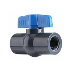 VALVULA DE BOLA 3/4 COMPACTA ROSCA PVC TUBRICA 1000000242