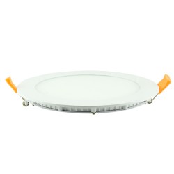 LUMINARIA LED PANEL 12W CIRC. 6" P/EMB 127-277V LED0204 JIFU LIGHTING