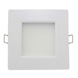 LUMINARIA LED PANEL 3W CUAD. 3" P/EMB 127-277V LED0301 JIFU LIGHTING