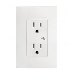 TOMA DOBLE 2P+T BLANCO S23 SIMON Cod.23424-80
