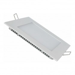 LUMINARIA LED PANEL 6W CUAD. P/EMB 6500K 85-265V DB LED2012