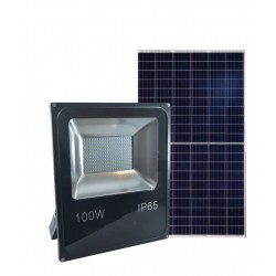 REFLECTOR LED 100W 85-285V 6500K C/PANEL SOLAR JIFU LIGHTING