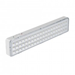 LAMPARA DE EMERG. RECTANGULAR 60 LED 12W 6200K 100-127V HAMMER