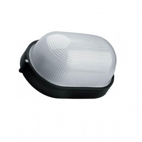 LAMPARA TUBULAR ALUMINIO NEGRA SIN REJILLA FC4.60 DB LA0821