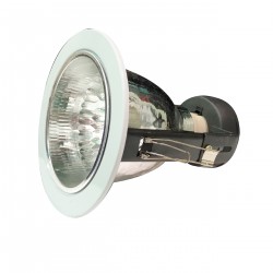 LAMPARA 2X26W EMBUTIR BORDE BLANCO FERMETAL LAM-89